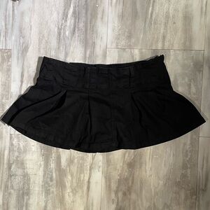 Black Mini Tennis Skirt